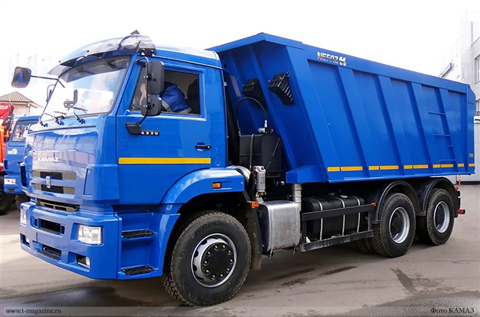 Самосвал КамАЗ 6520, синий