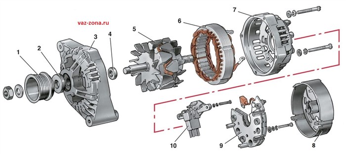 2109 GENerator - Не идет зарядка на аккумулятор ваз 2115
