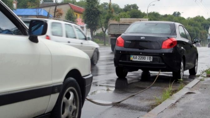 буксировка ауди80