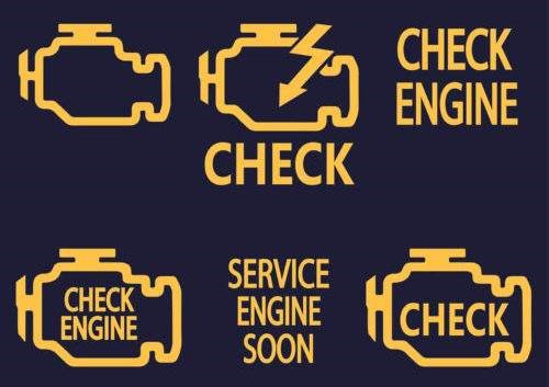 значки check engine